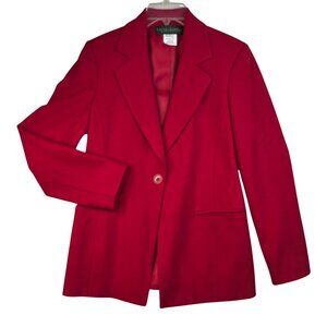 Harvé Benard Size 6 Wool-Blend Blazer Corpcore Professional Officewear Deadstock